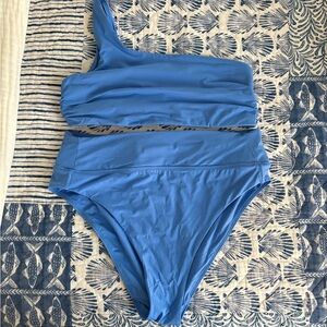 Knix Blue One-Shoulder Bikini